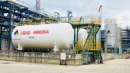 An ammonia storage facility