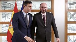 Pedro Sánchez and Charles Michel