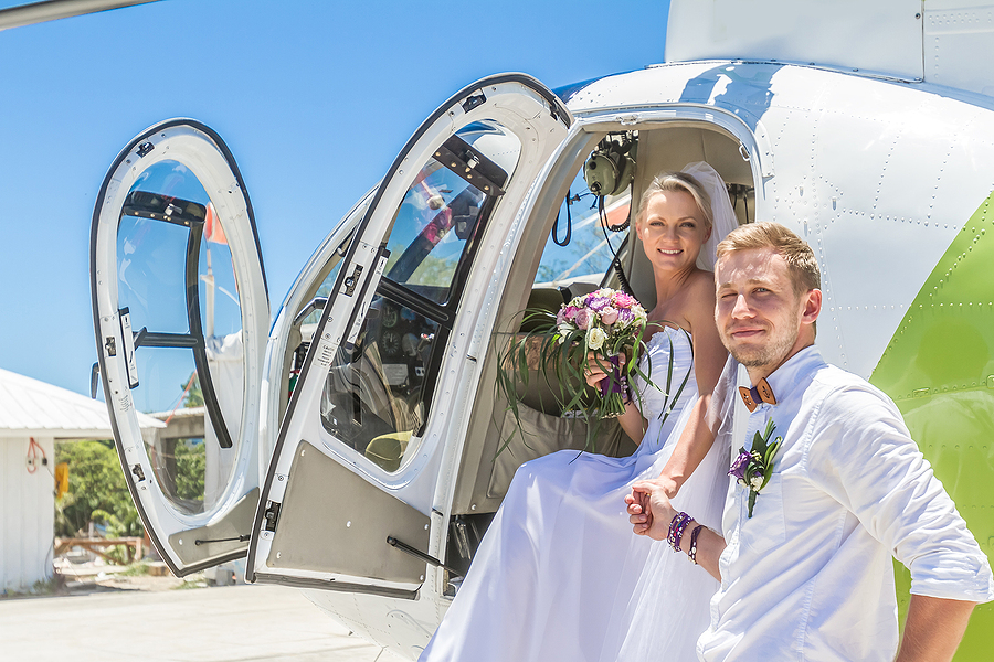 helicopter pilot training services for wedding